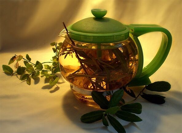 té de hierbas para los parásitos