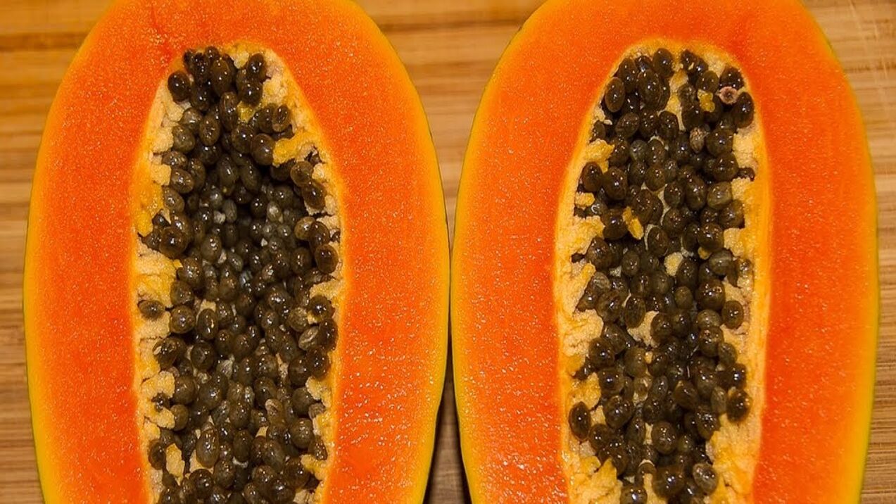 semillas de papaya para hacer gusanos